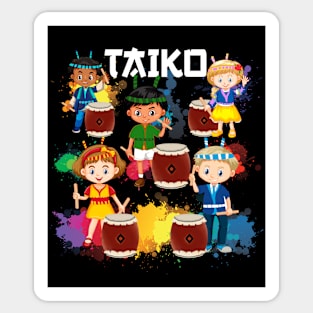 Taiko gift idea for kids teens boys girls Sticker